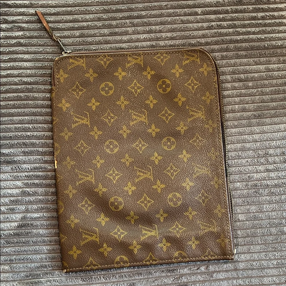 Vintage Louis Vuitton Monogram Canvas Poche Documents Portfolio Case